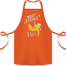 Fathers Day Funny Sloth Dad Daddy Cotton Apron 100% Organic Orange