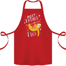Fathers Day Funny Sloth Dad Daddy Cotton Apron 100% Organic Red