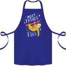 Fathers Day Funny Sloth Dad Daddy Cotton Apron 100% Organic Royal Blue