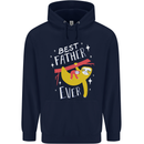 Fathers Day Funny Sloth Dad Daddy Mens 80% Cotton Hoodie Navy Blue