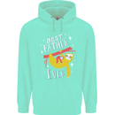 Fathers Day Funny Sloth Dad Daddy Mens 80% Cotton Hoodie Peppermint