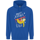 Fathers Day Funny Sloth Dad Daddy Mens 80% Cotton Hoodie Royal Blue