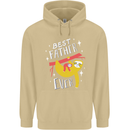 Fathers Day Funny Sloth Dad Daddy Mens 80% Cotton Hoodie Sand