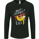Fathers Day Funny Sloth Dad Daddy Mens Long Sleeve T-Shirt Black