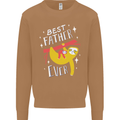 Fathers Day Funny Sloth Dad Daddy Mens Sweatshirt Jumper Caramel Latte