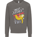Fathers Day Funny Sloth Dad Daddy Mens Sweatshirt Jumper Charcoal