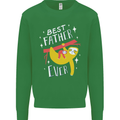 Fathers Day Funny Sloth Dad Daddy Mens Sweatshirt Jumper Irish Green