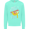 Fathers Day Funny Sloth Dad Daddy Mens Sweatshirt Jumper Peppermint