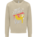 Fathers Day Funny Sloth Dad Daddy Mens Sweatshirt Jumper Sand