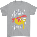 Fathers Day Funny Sloth Dad Daddy Mens T-Shirt Cotton Gildan Sports Grey