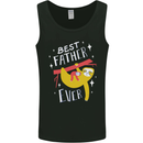 Fathers Day Funny Sloth Dad Daddy Mens Vest Tank Top Black