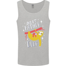 Fathers Day Funny Sloth Dad Daddy Mens Vest Tank Top Sports Grey