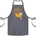 Fathers Day Funny Sloth Dad Daddy Papa Cotton Apron 100% Organic Steel