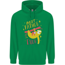 Fathers Day Funny Sloth Dad Daddy Papa Mens 80% Cotton Hoodie Irish Green