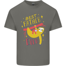 Fathers Day Funny Sloth Dad Daddy Papa Mens Cotton T-Shirt Tee Top Charcoal