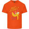 Fathers Day Funny Sloth Dad Daddy Papa Mens Cotton T-Shirt Tee Top Orange