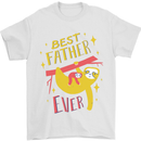 Fathers Day Funny Sloth Dad Daddy Papa Mens T-Shirt Cotton Gildan White