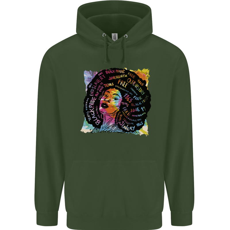Fathers Day Gaming Childrens Kids Hoodie Forest Green
