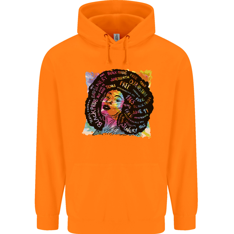 Fathers Day Gaming Childrens Kids Hoodie Orange