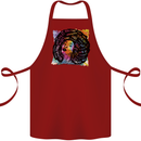 Fathers Day Gaming Cotton Apron 100% Organic Maroon