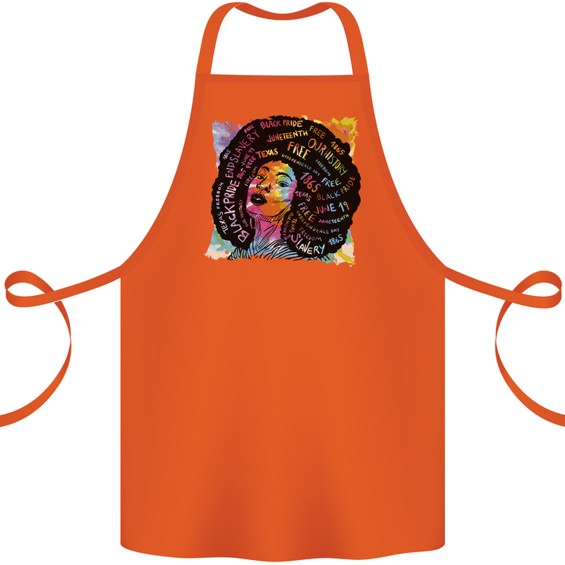 Fathers Day Gaming Cotton Apron 100% Organic Orange