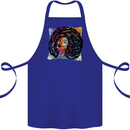 Fathers Day Gaming Cotton Apron 100% Organic Royal Blue