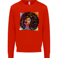 Fathers Day Gaming Kids Sweatshirt Jumper Bright Red