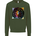 Fathers Day Gaming Kids Sweatshirt Jumper Forest Green