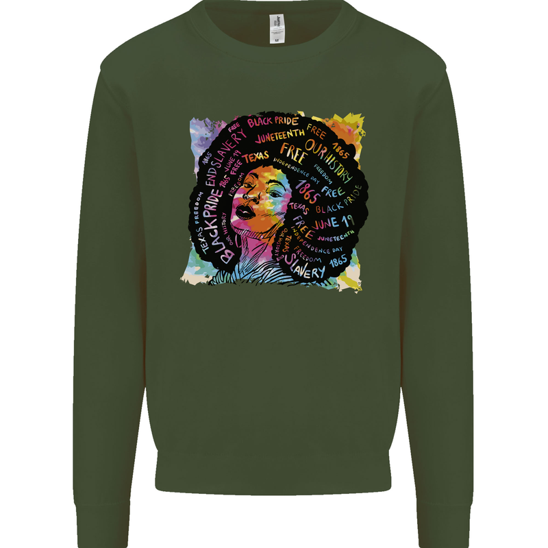 Fathers Day Gaming Kids Sweatshirt Jumper Forest Green