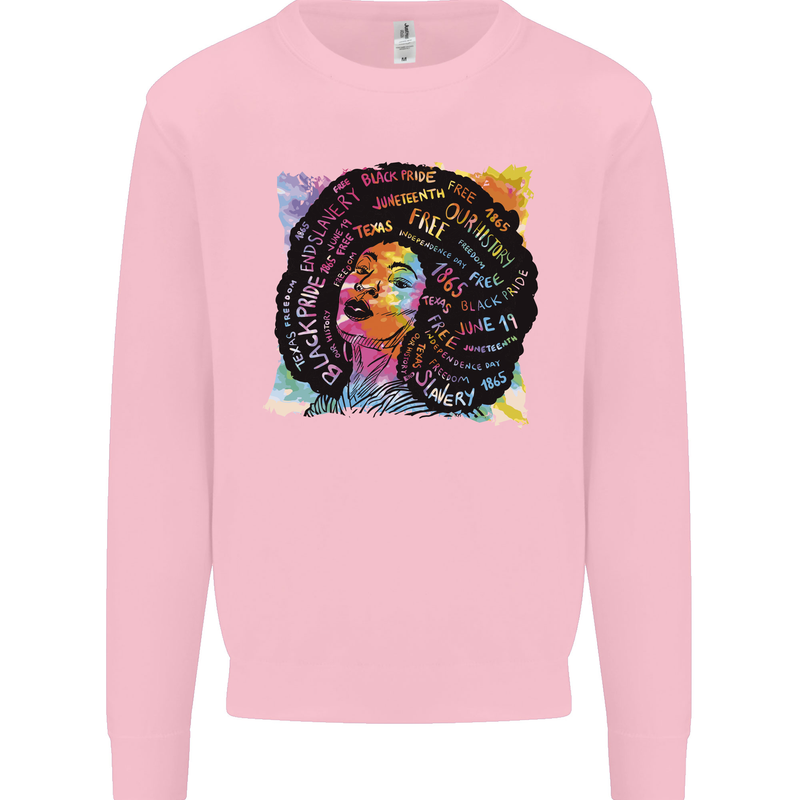 Fathers Day Gaming Kids Sweatshirt Jumper Light Pink