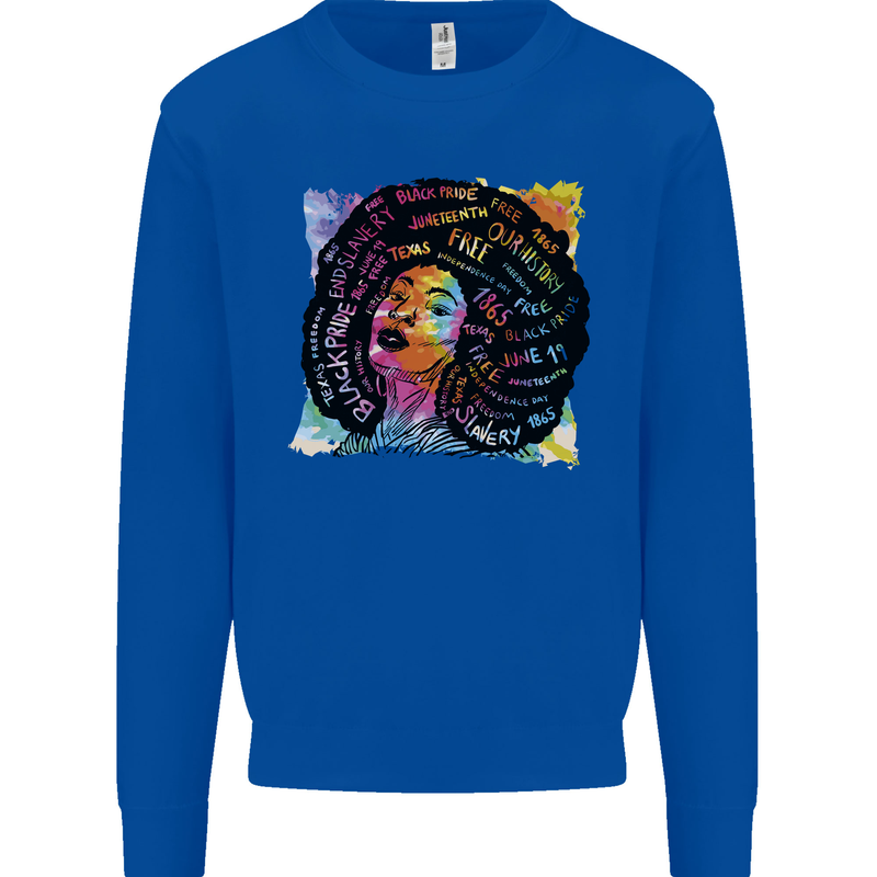 Fathers Day Gaming Kids Sweatshirt Jumper Royal Blue