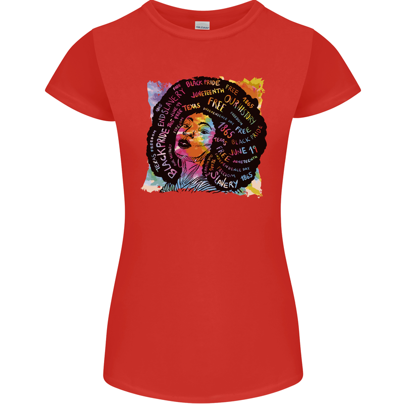 Fathers Day Gaming Womens Petite Cut T-Shirt Red
