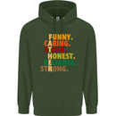 Fathers Day Gift Present For Dad Daddy Childrens Kids Hoodie Forest Green