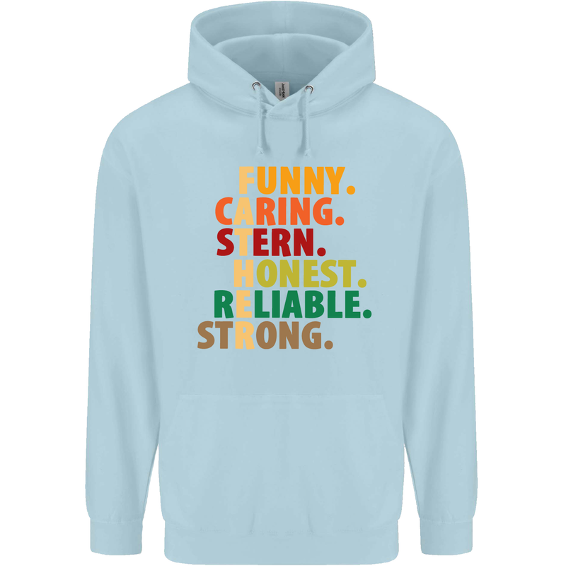 Fathers Day Gift Present For Dad Daddy Childrens Kids Hoodie Light Blue