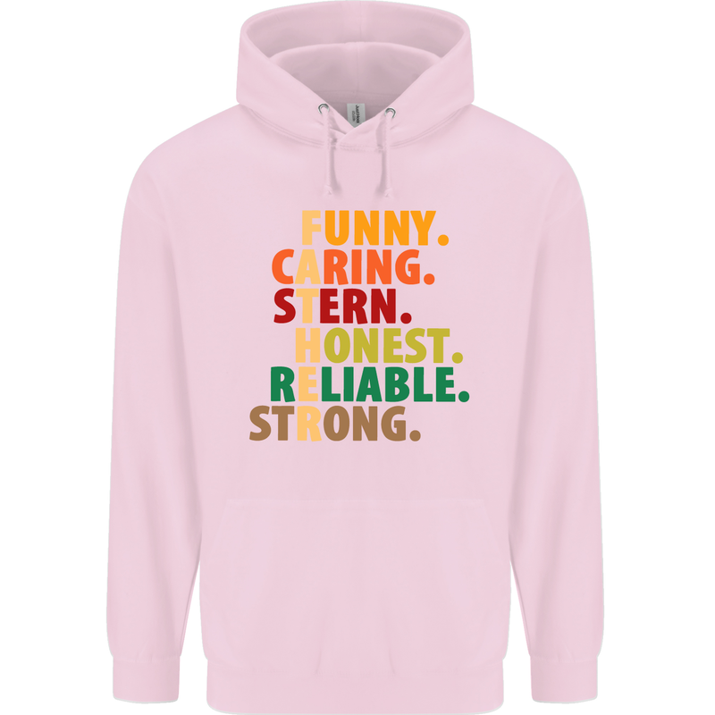 Fathers Day Gift Present For Dad Daddy Childrens Kids Hoodie Light Pink