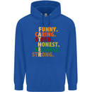 Fathers Day Gift Present For Dad Daddy Childrens Kids Hoodie Royal Blue