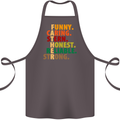 Fathers Day Gift Present For Dad Daddy Cotton Apron 100% Organic Dark Grey