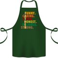 Fathers Day Gift Present For Dad Daddy Cotton Apron 100% Organic Forest Green
