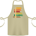 Fathers Day Gift Present For Dad Daddy Cotton Apron 100% Organic Khaki