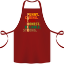 Fathers Day Gift Present For Dad Daddy Cotton Apron 100% Organic Maroon