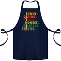 Fathers Day Gift Present For Dad Daddy Cotton Apron 100% Organic Navy Blue