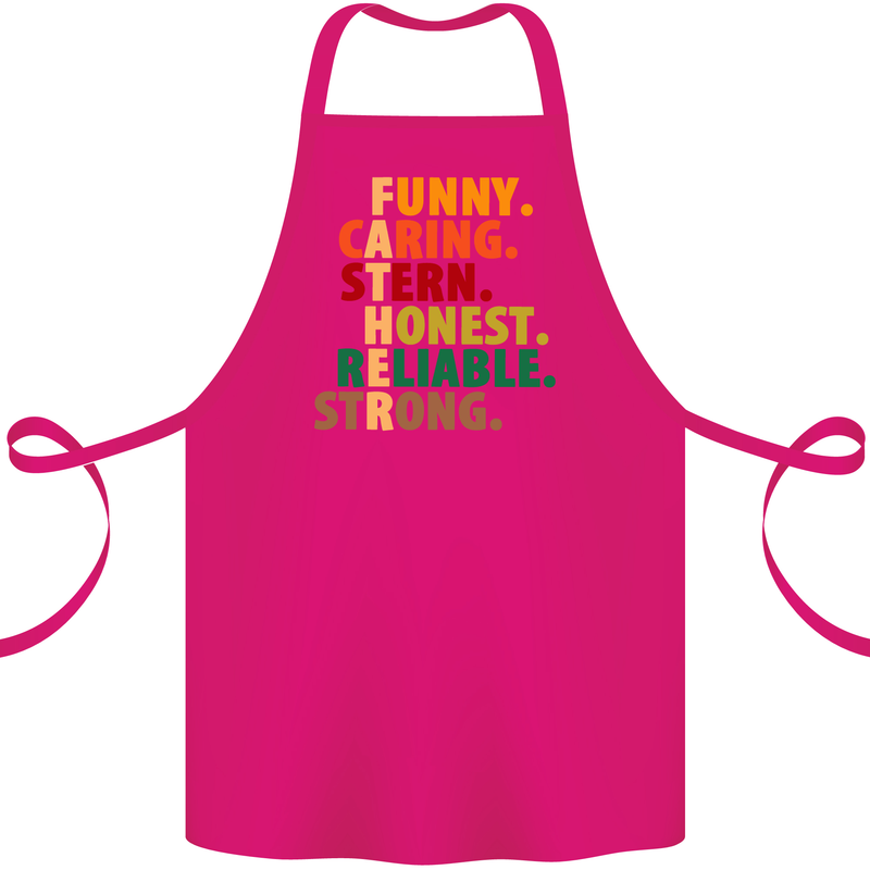 Fathers Day Gift Present For Dad Daddy Cotton Apron 100% Organic Pink