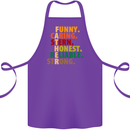 Fathers Day Gift Present For Dad Daddy Cotton Apron 100% Organic Purple