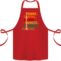 Fathers Day Gift Present For Dad Daddy Cotton Apron 100% Organic Red
