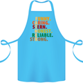 Fathers Day Gift Present For Dad Daddy Cotton Apron 100% Organic Turquoise