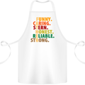 Fathers Day Gift Present For Dad Daddy Cotton Apron 100% Organic White