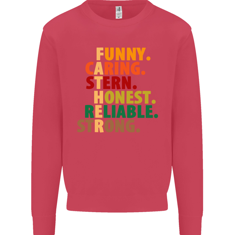 Fathers Day Gift Present For Dad Daddy Kids Sweatshirt Jumper Heliconia