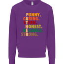 Fathers Day Gift Present For Dad Daddy Kids Sweatshirt Jumper Purple