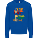 Fathers Day Gift Present For Dad Daddy Kids Sweatshirt Jumper Royal Blue