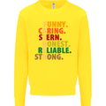 Fathers Day Gift Present For Dad Daddy Kids Sweatshirt Jumper Yellow